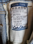 Vintage Carlo Colucci Jeans Logo Back Pocket Hellblau S-M