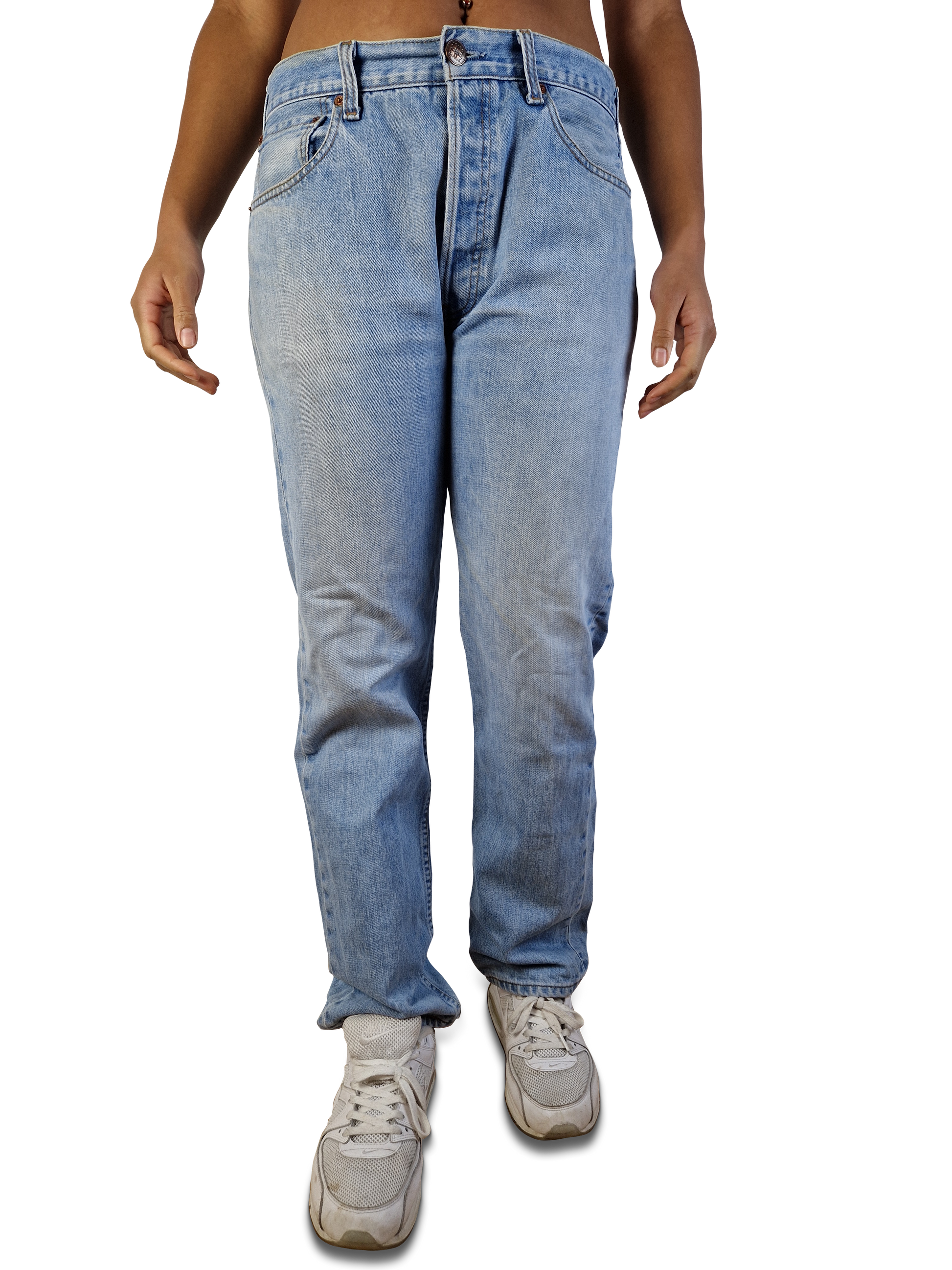 Vintage Levis Jeans 501 Basic Blau W33 L32 - RareRags