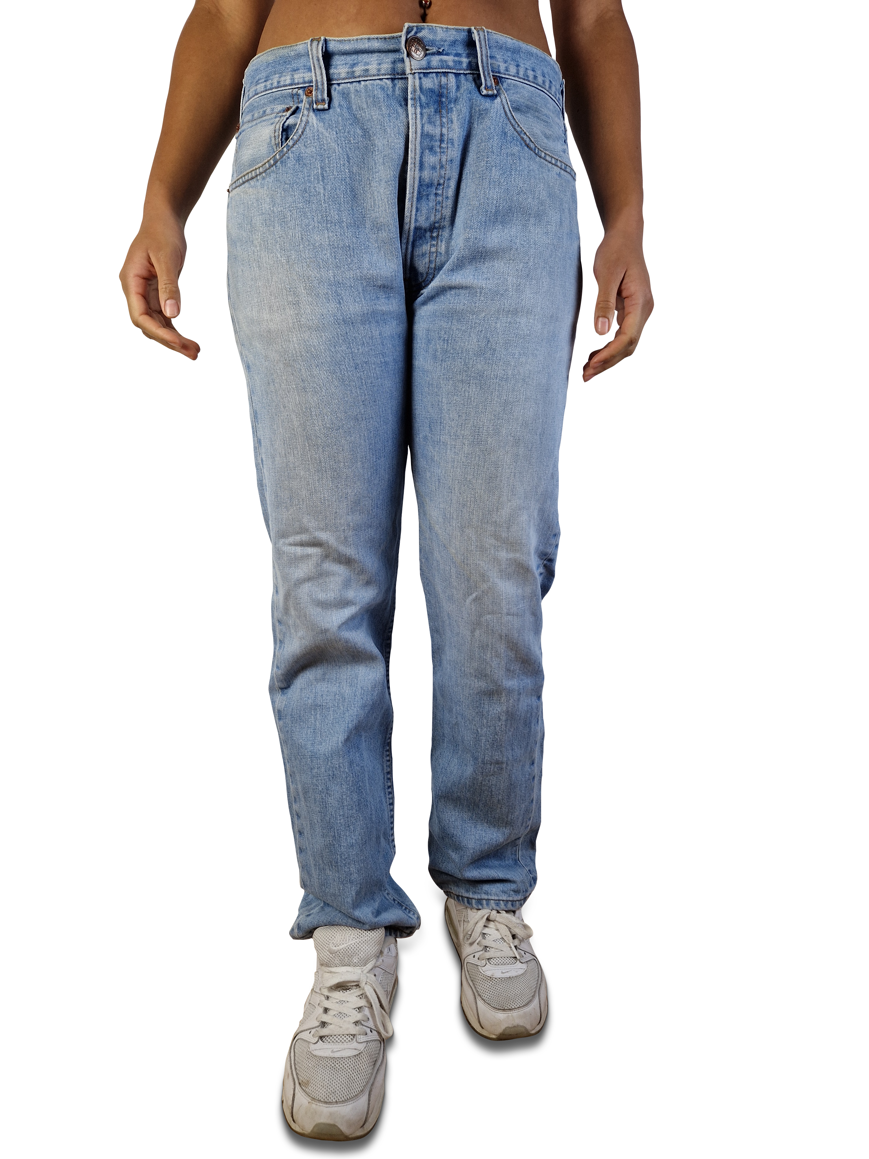 Vintage Levis Jeans 501 Basic Blau W33 L32 - RareRags