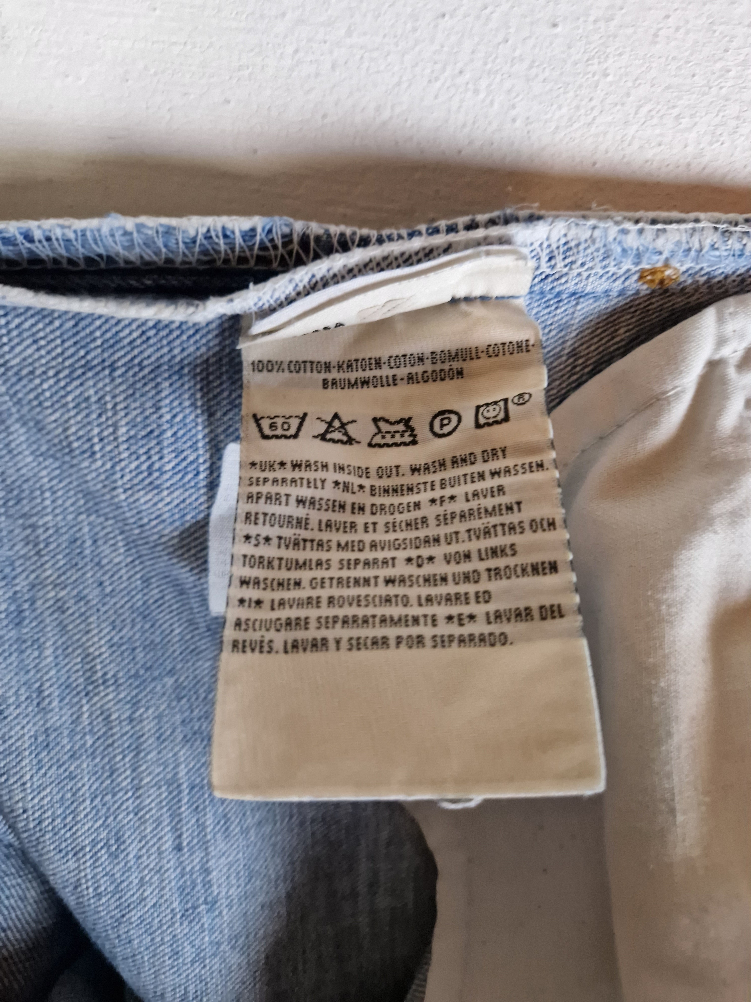 Vintage Levis Jeans 501 Basic Blau W33 L32 - RareRags