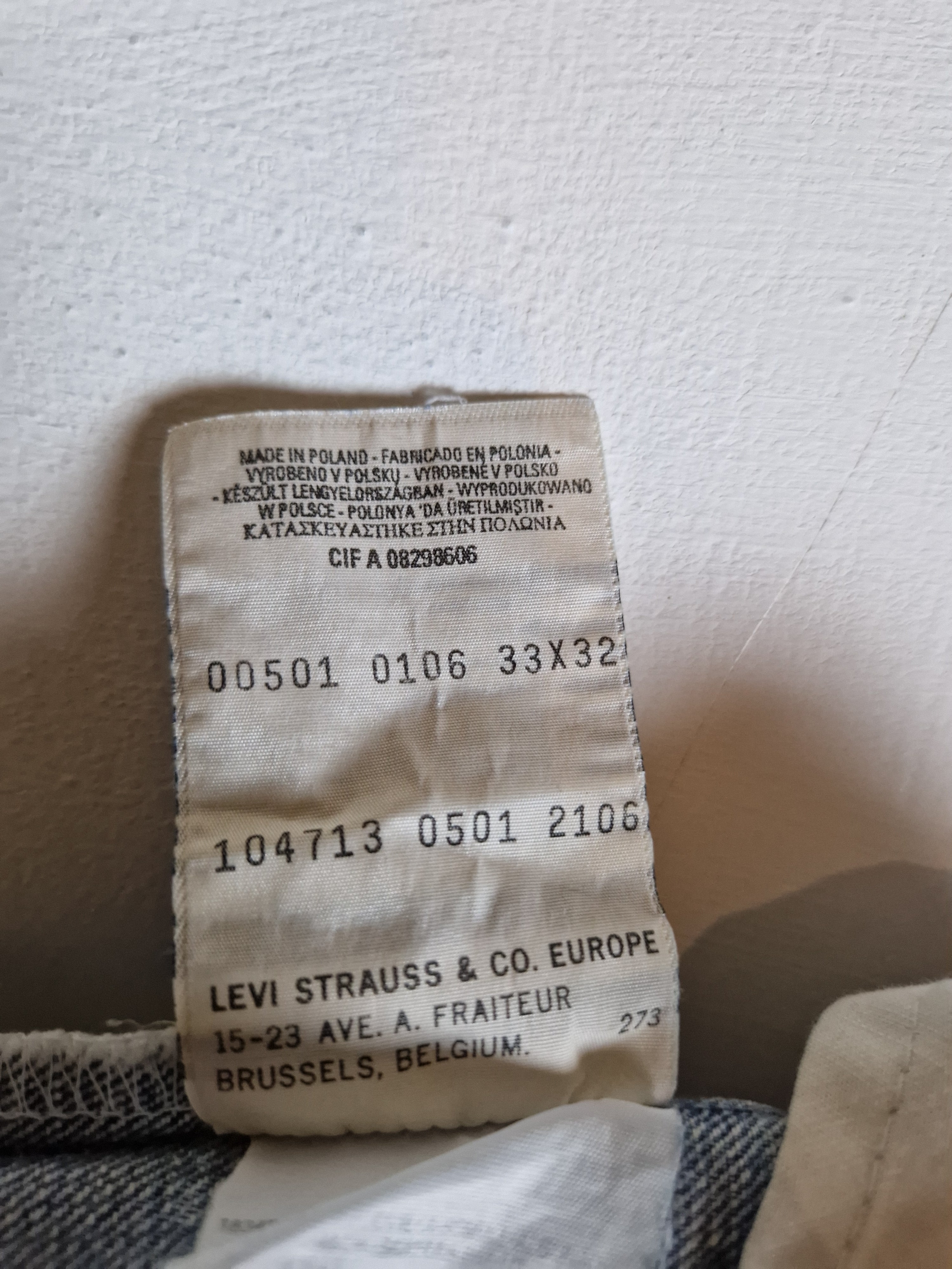 Vintage Levis Jeans 501 Basic Blau W33 L32 - RareRags