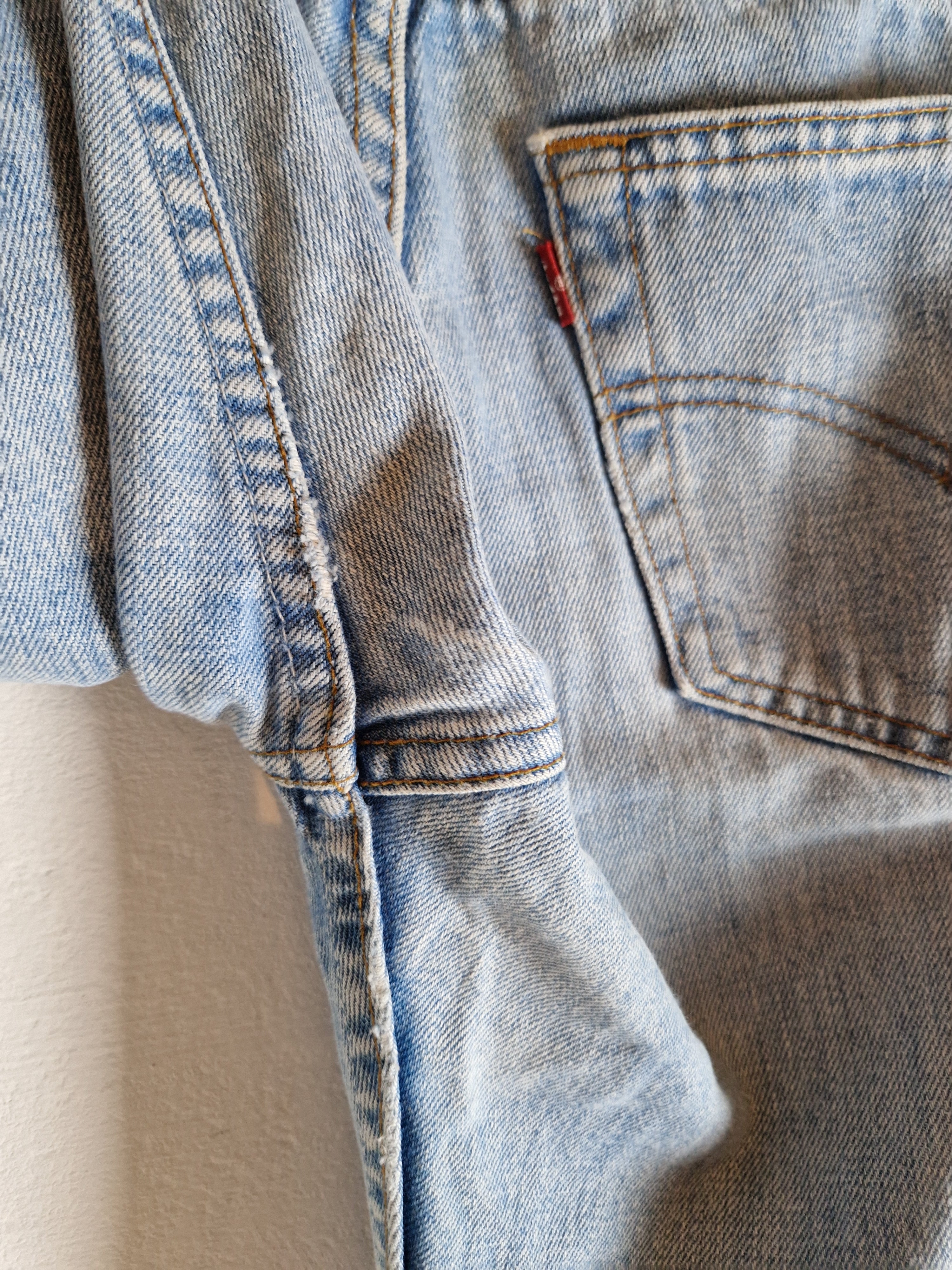 Vintage Levis Jeans 501 Basic Blau W33 L32 - RareRags