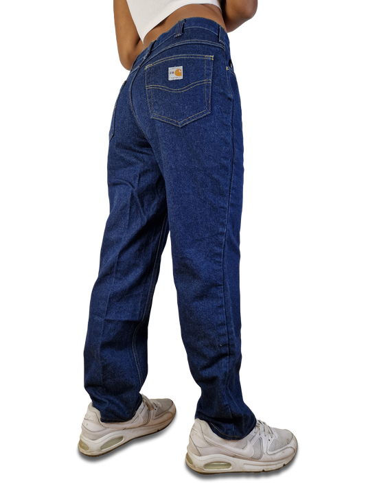 Moderne Carhartt Jeans "FR" Flame Resistant Workwear Blau 32x32