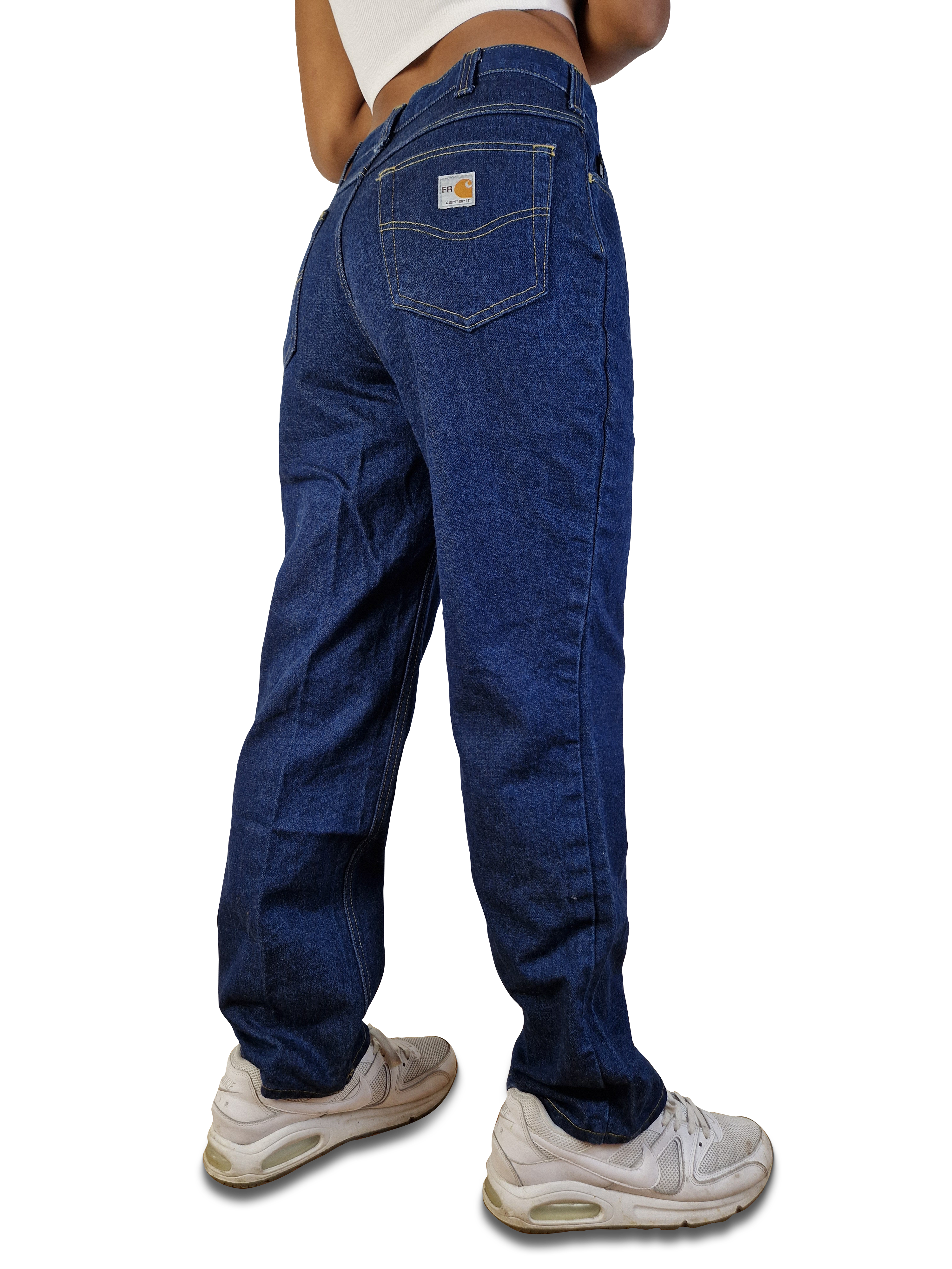 Moderne Carhartt Jeans "FR" Flame Resistant Workwear Blau 32x32 - RareRags