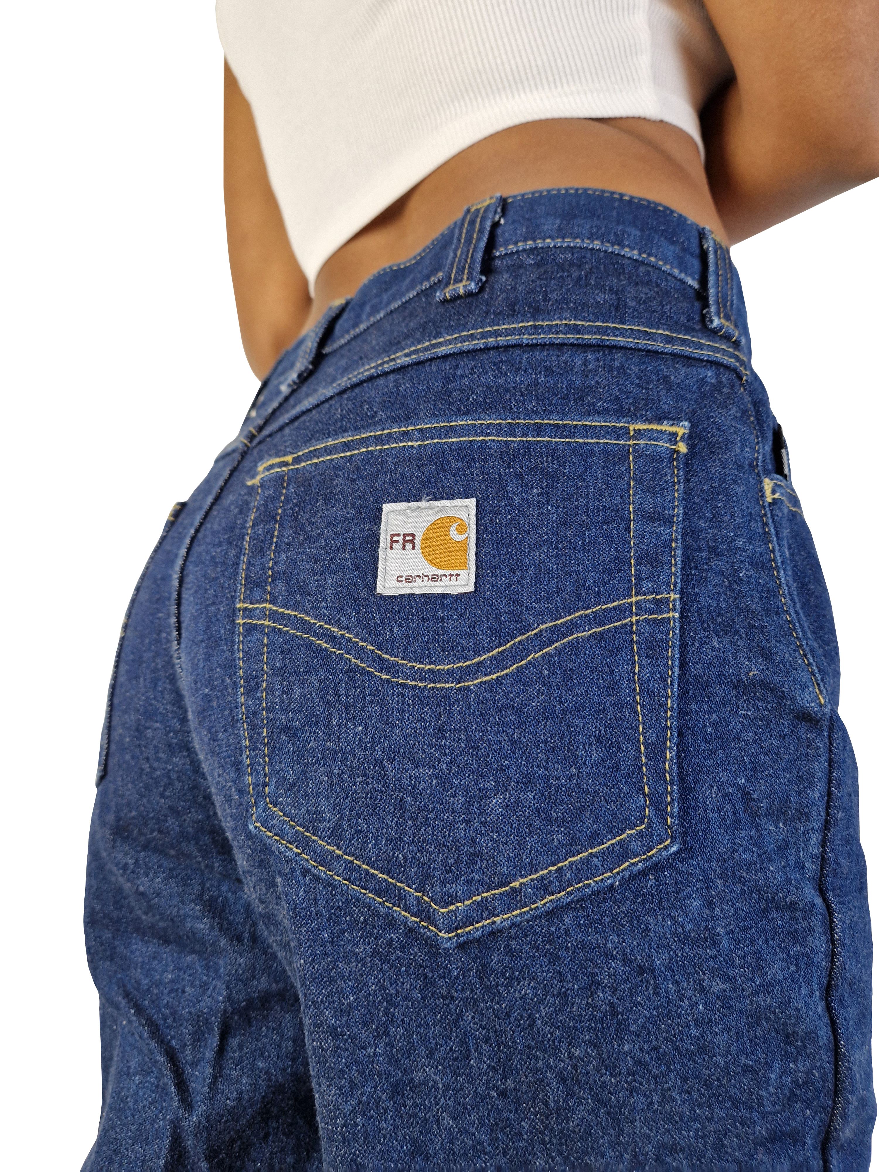 Moderne Carhartt Jeans "FR" Flame Resistant Workwear Blau 32x32 - RareRags
