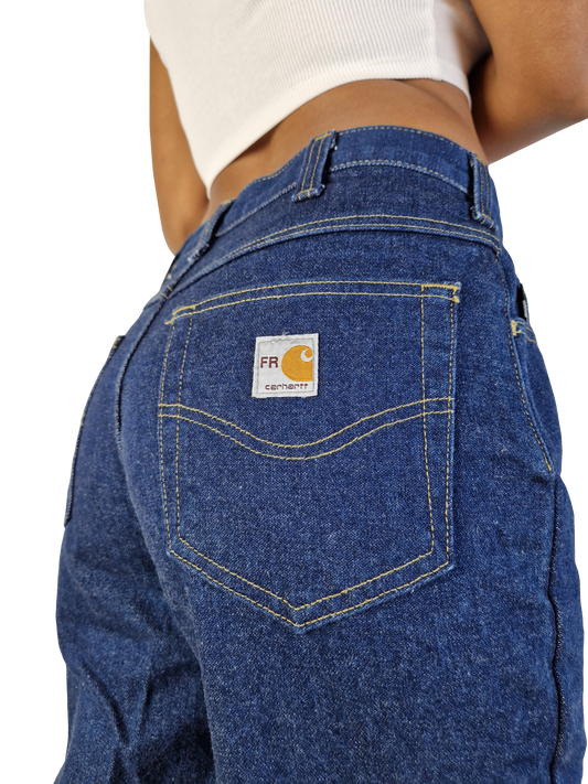 Moderne Carhartt Jeans "FR" Flame Resistant Workwear Blau 32x32