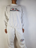 Vintage Lecomte Jogginganzug "Coupe Du Bresil" Made In West Germany Weiß (44) L-XL