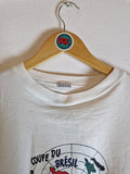 Vintage Lecomte Jogginganzug "Coupe Du Bresil" Made In West Germany Weiß (44) L-XL