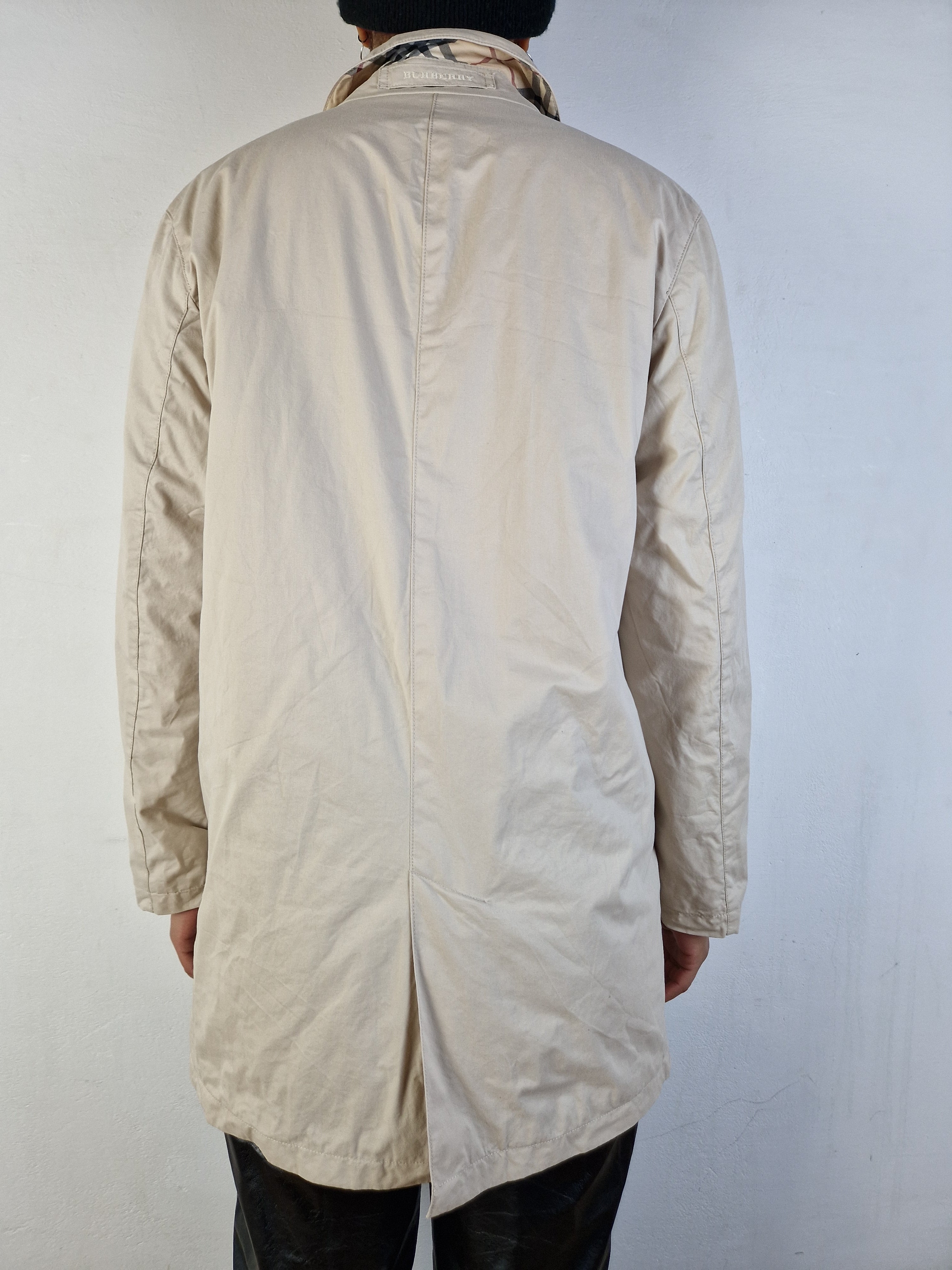 Moderner Burberry Kurzmantel Nova Check Innenfutter Beige (40) M-L - RareRags