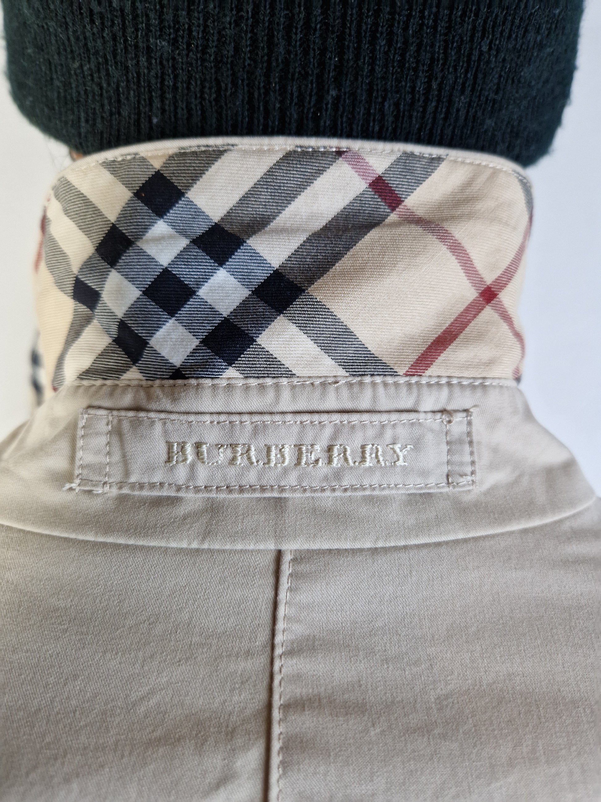 Moderner Burberry Kurzmantel Nova Check Innenfutter Beige (40) M-L - RareRags