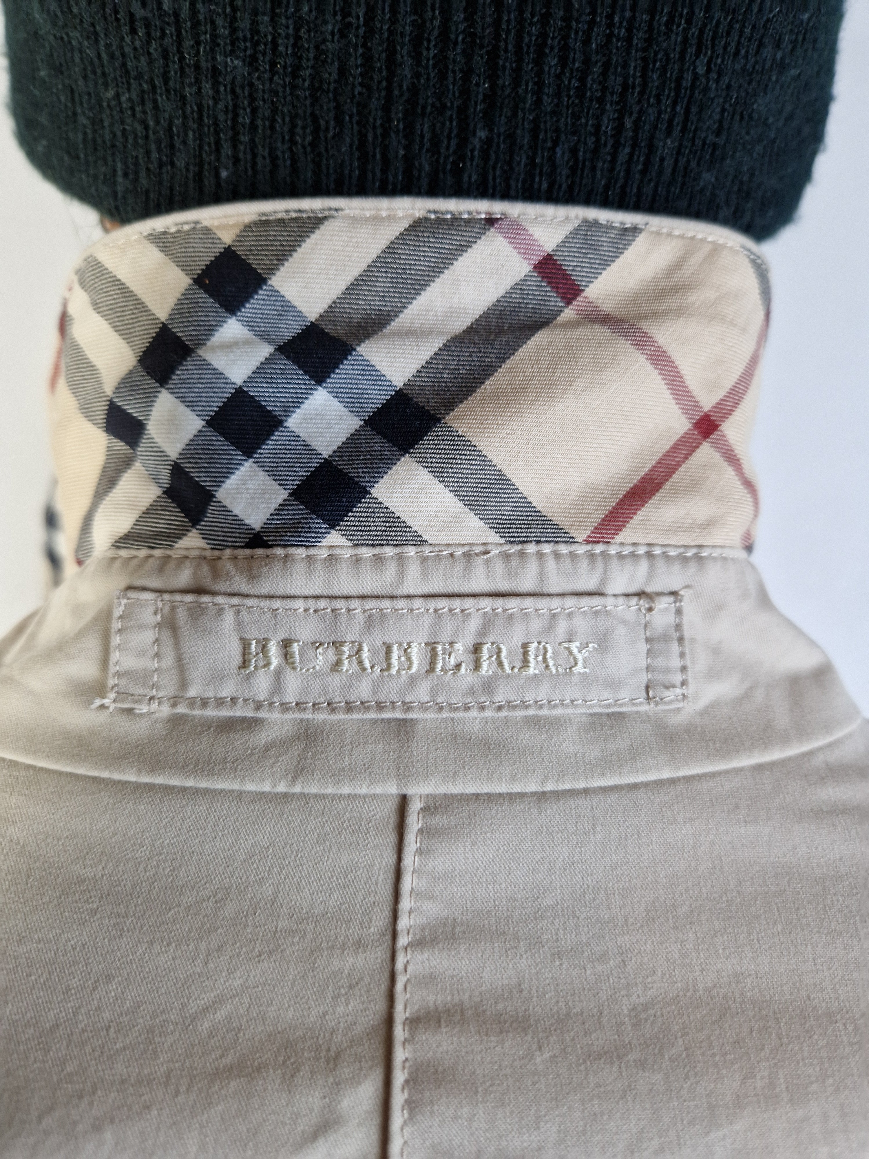 Moderner Burberry Kurzmantel Nova Check Innenfutter Beige (40) M-L - RareRags