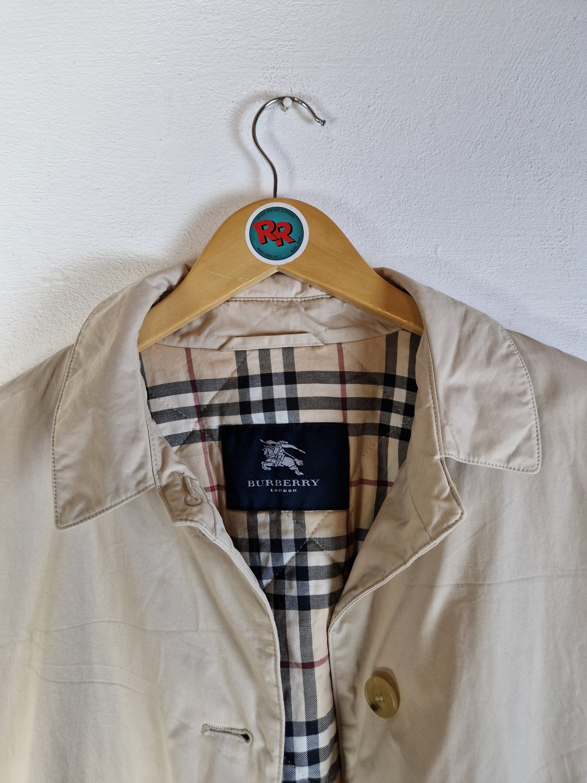 Moderner Burberry Kurzmantel Nova Check Innenfutter Beige (40) M-L - RareRags
