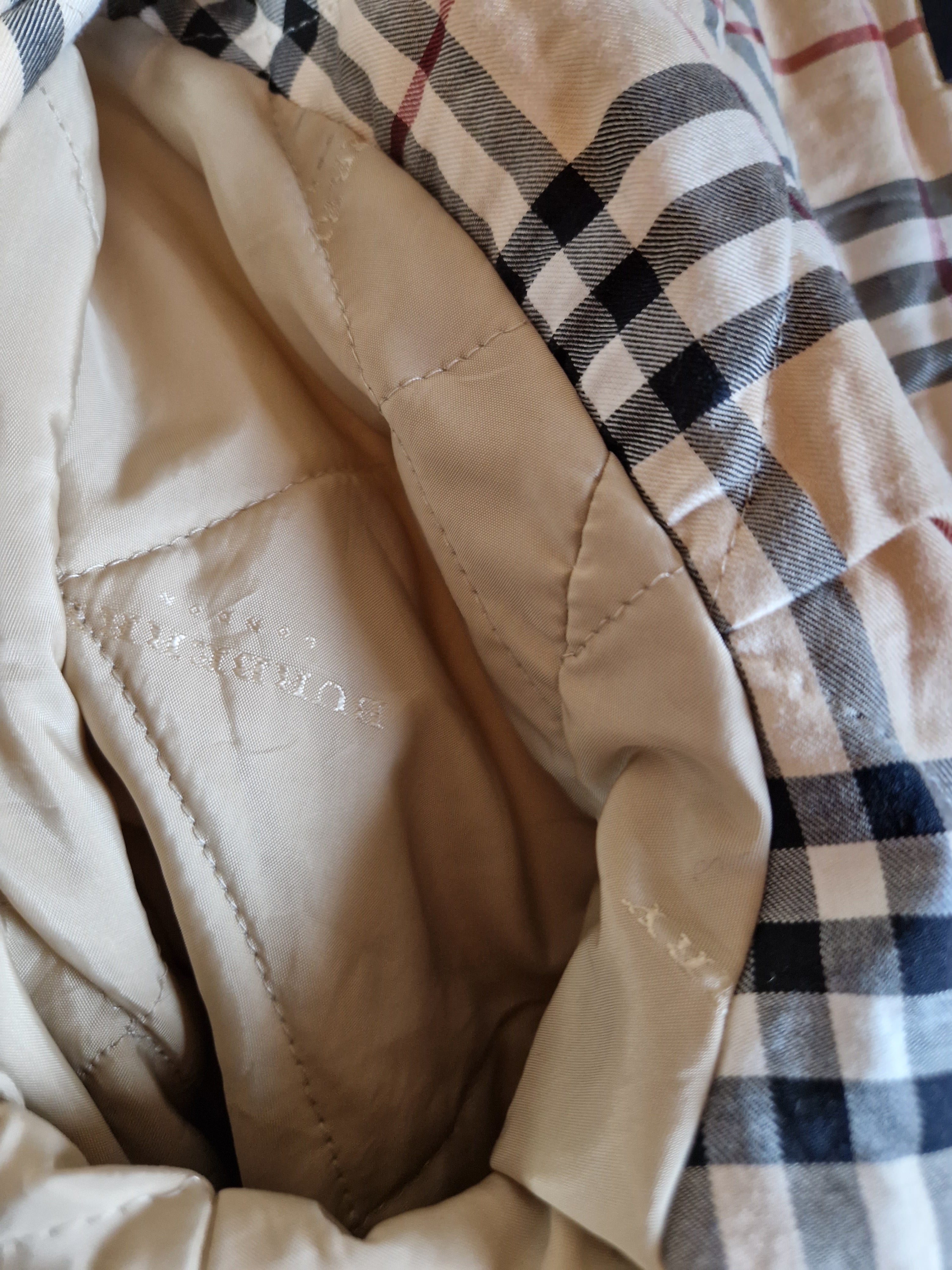 Moderner Burberry Kurzmantel Nova Check Innenfutter Beige (40) M-L - RareRags