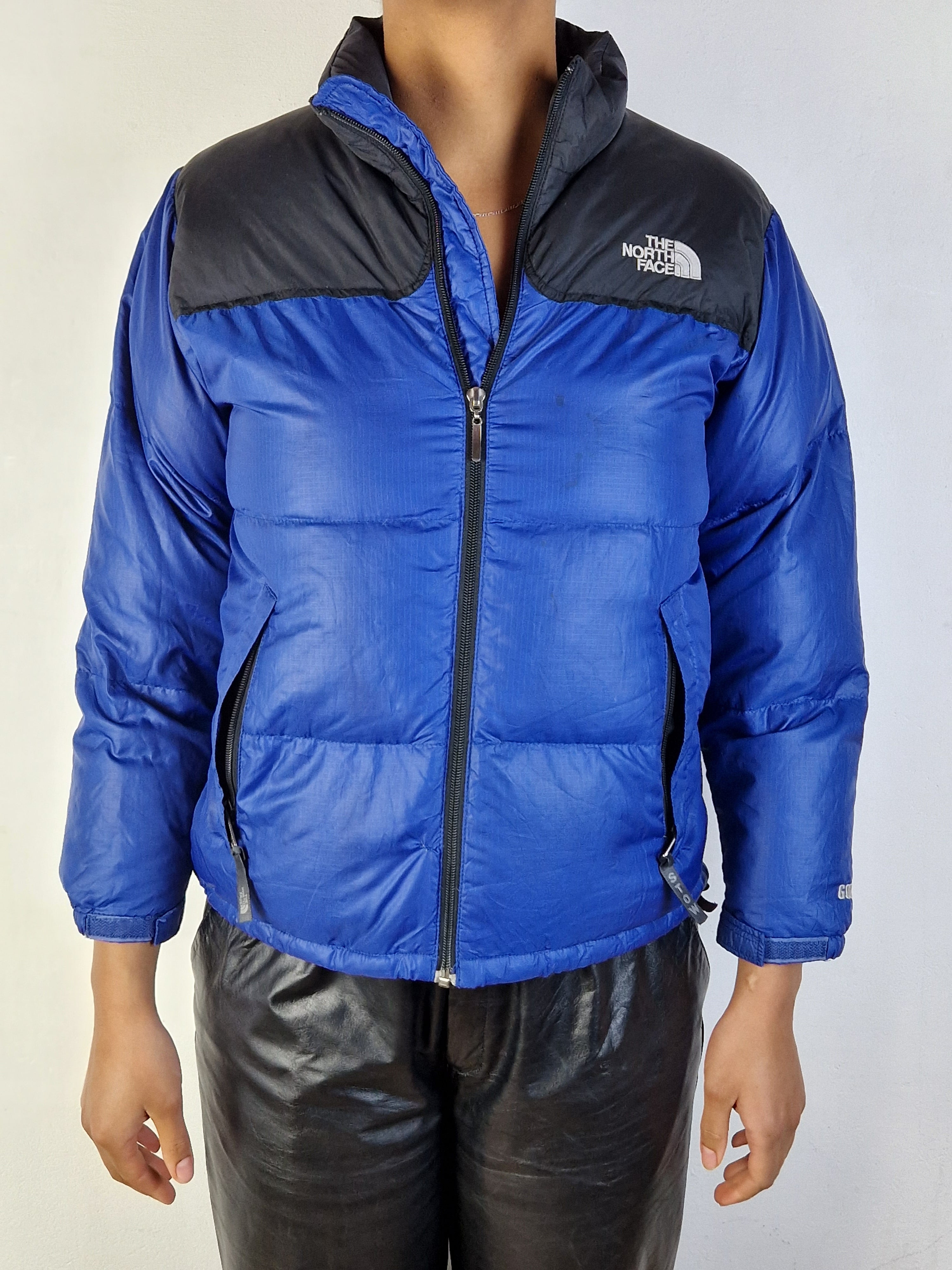 Moderne The North Face Daunenjacke 600 Schwarz Blau XS-S - RareRags