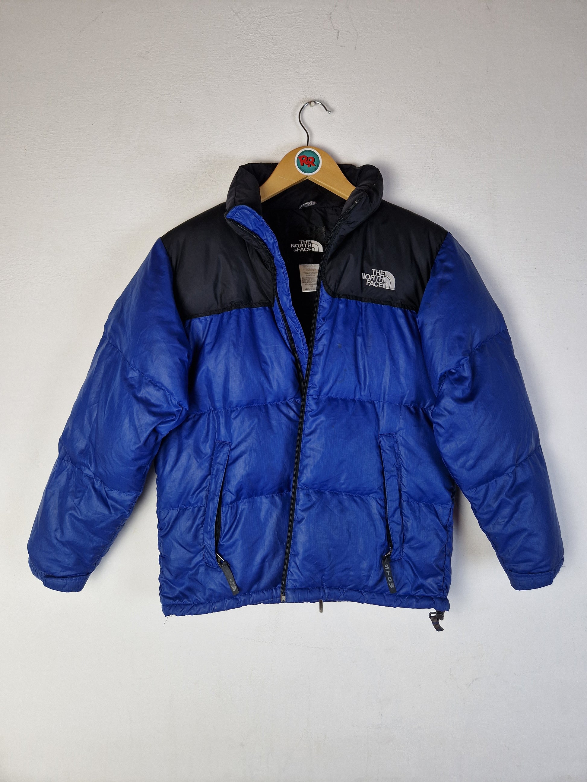 Moderne The North Face Daunenjacke 600 Schwarz Blau XS-S - RareRags
