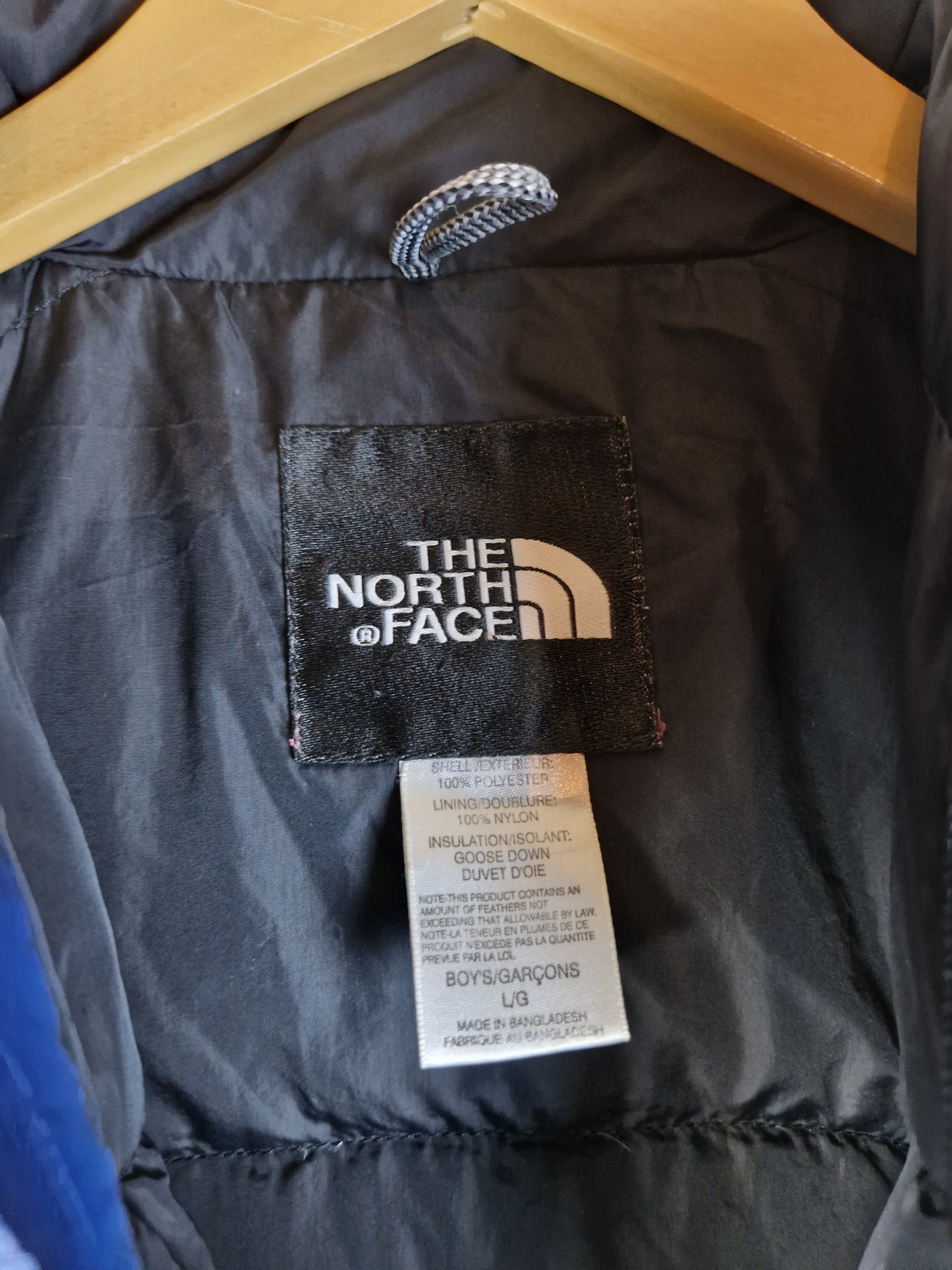 Moderne The North Face Daunenjacke 600 Schwarz Blau XS-S - RareRags
