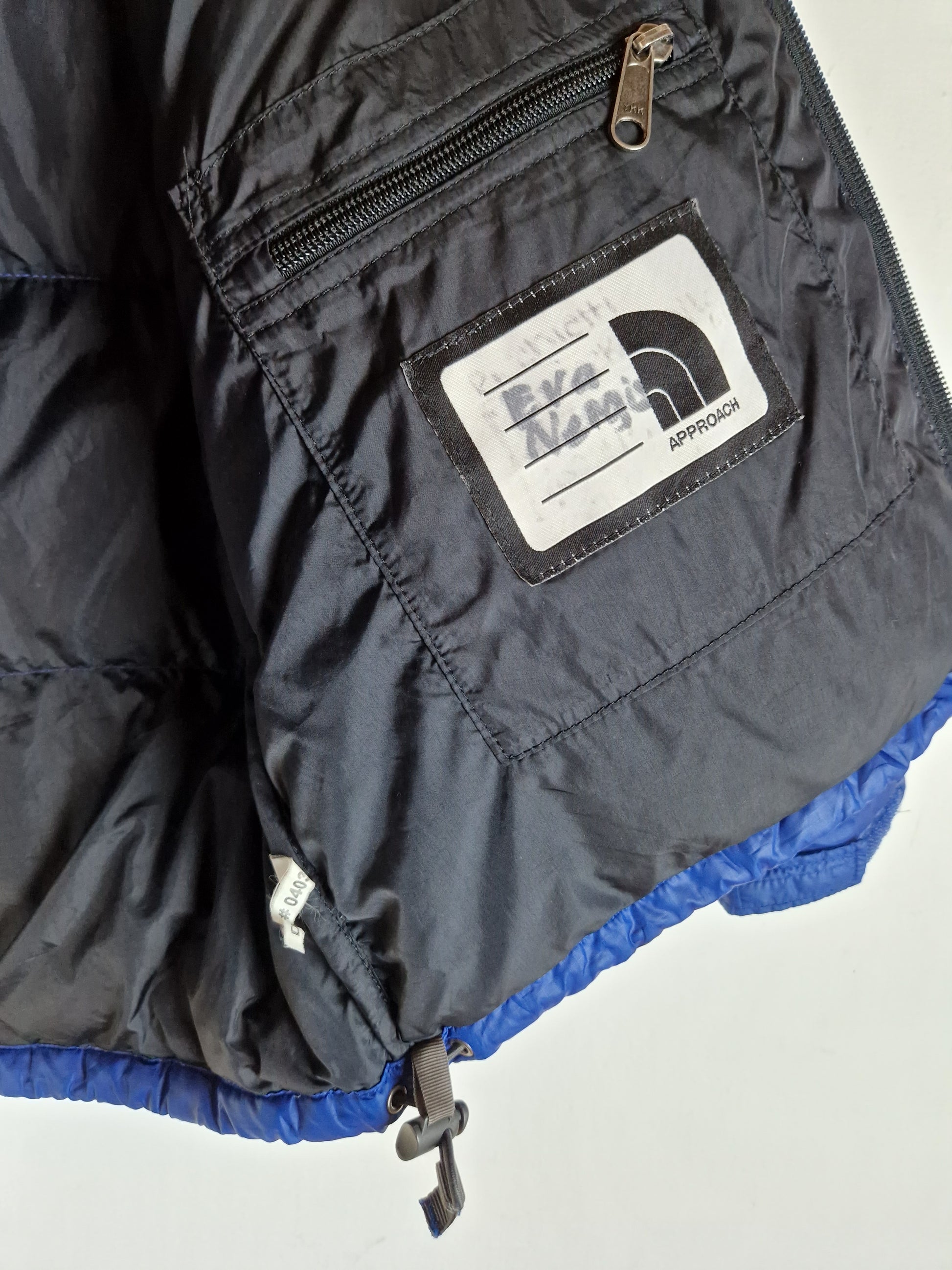 Moderne The North Face Daunenjacke 600 Schwarz Blau XS-S - RareRags