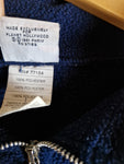 Vintage Planet Hollywood Fleece 1991 Quarterzip Cropped Mall Of America Made In USA Dunkelblau  L-XL