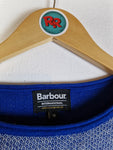 Modernes Barbour Oberteil Knitwear Kurzarm Mit Alpaca & Merino Blau (12) L