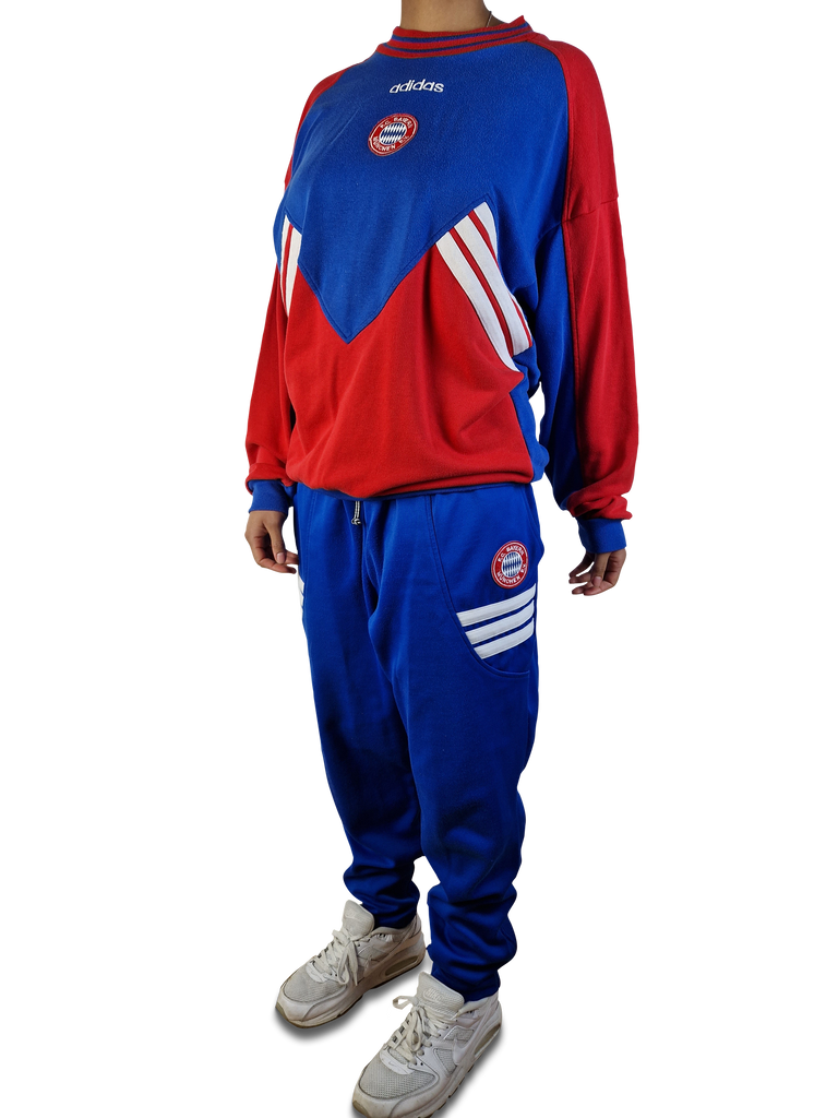 Rare Vintage Adidas Jogginganzug FC Bayern M nchen Made In