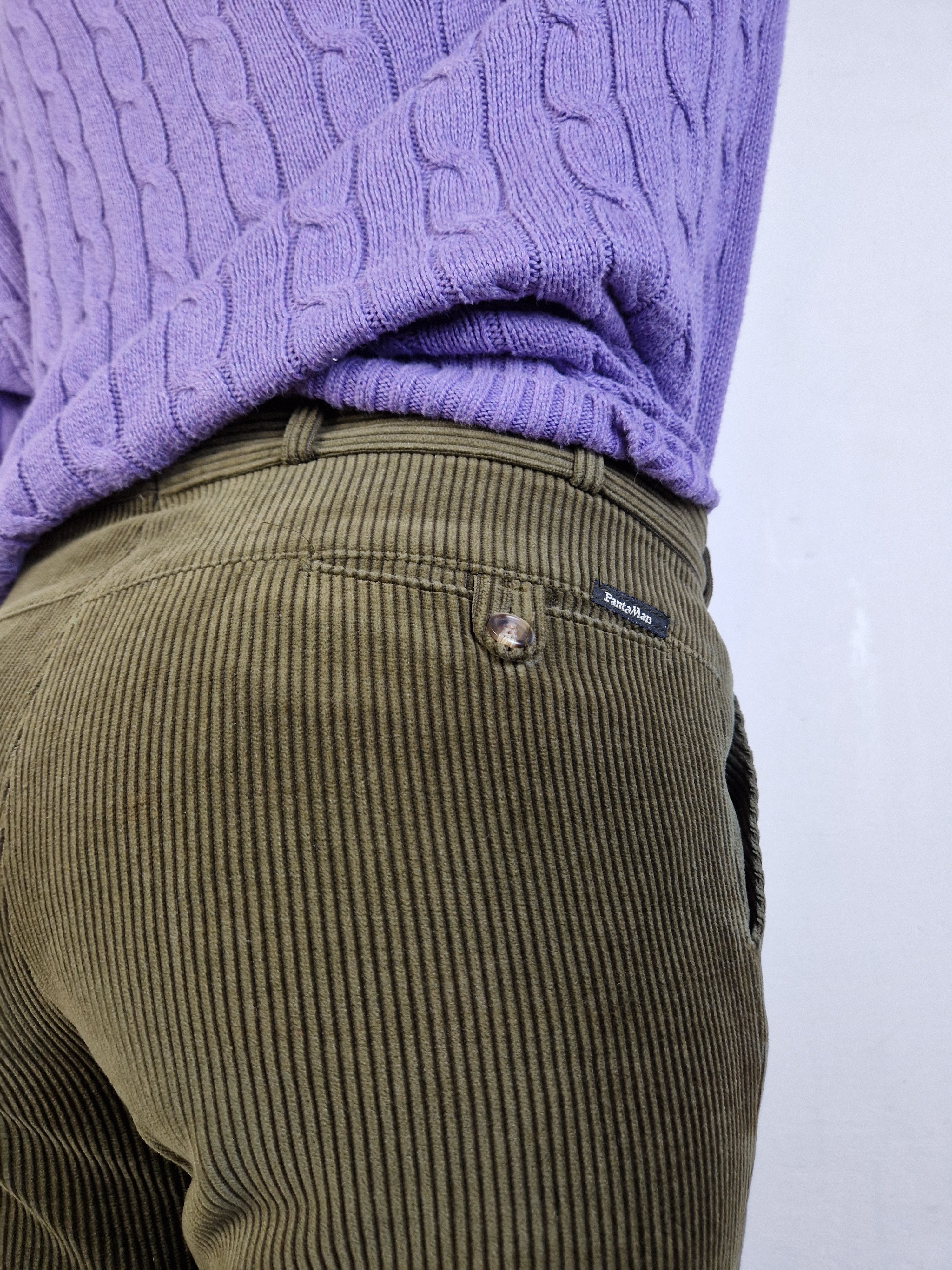 Vintage Diolen Cordhose Pantaman Basic Braun S-M - RareRags