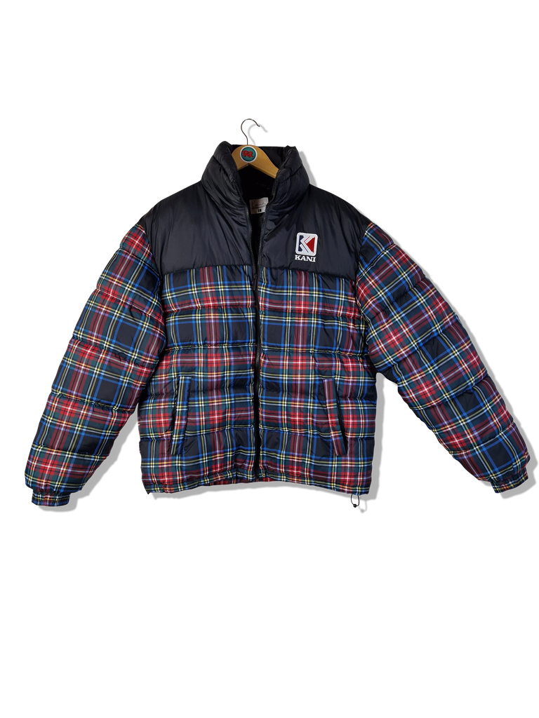 Karl Kani Retro Puffer Jacke Kariert Jacke Herren Karl Kani Winter