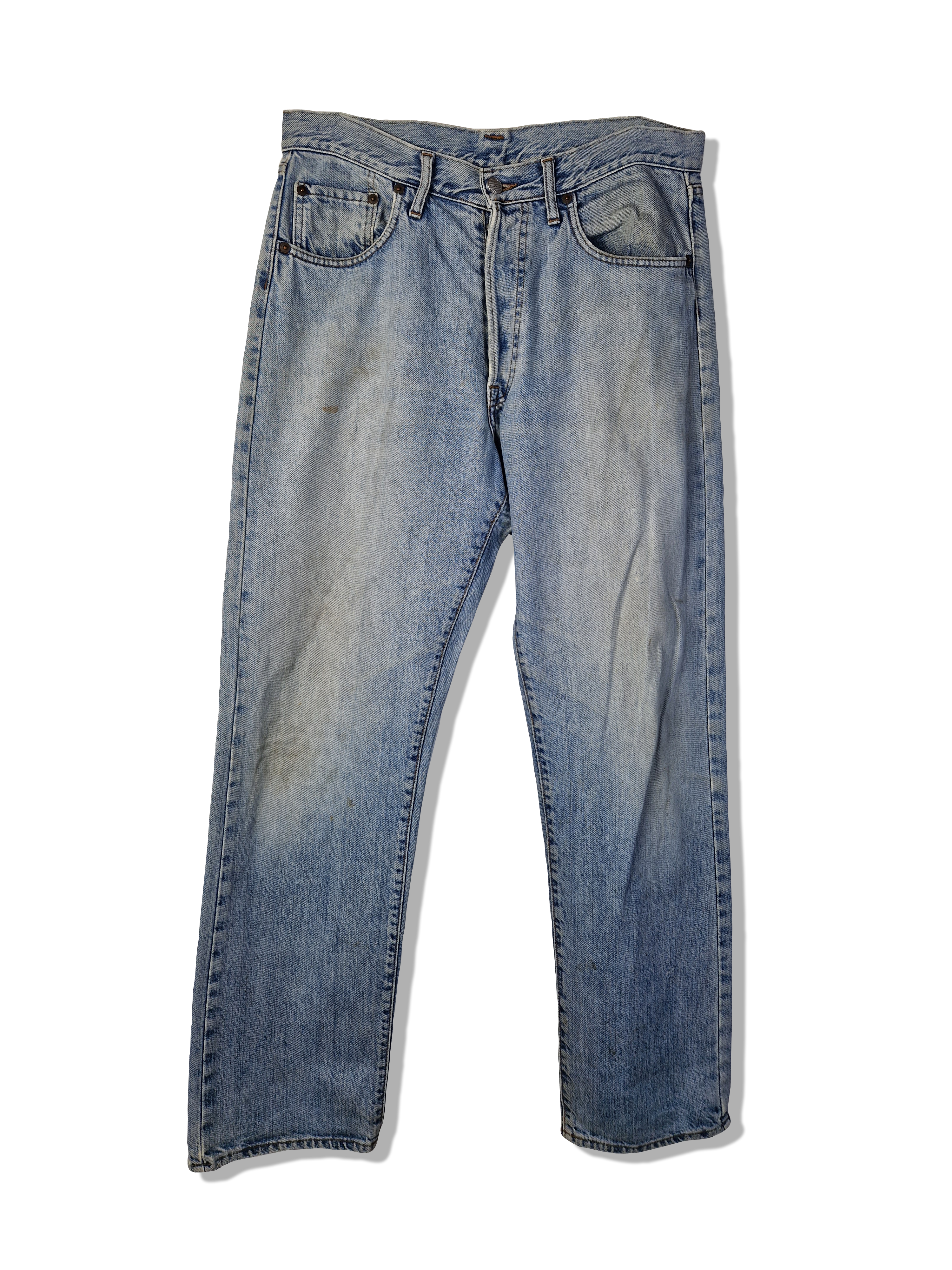 Vintage Replay Jeans Short Made In Italy Hellblau 34
