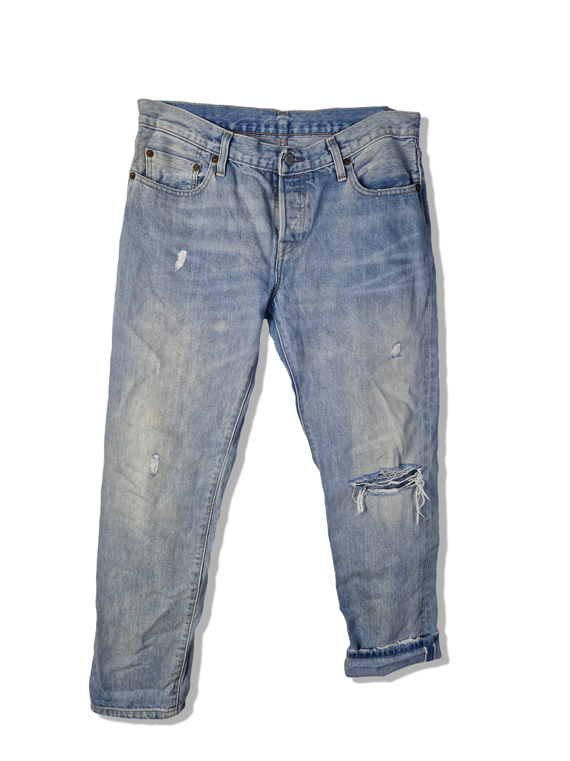 Moderne Levis Jeans 501 CT Collectors Edition Distressed Red Line Selvedge W29L32 - RareRags
