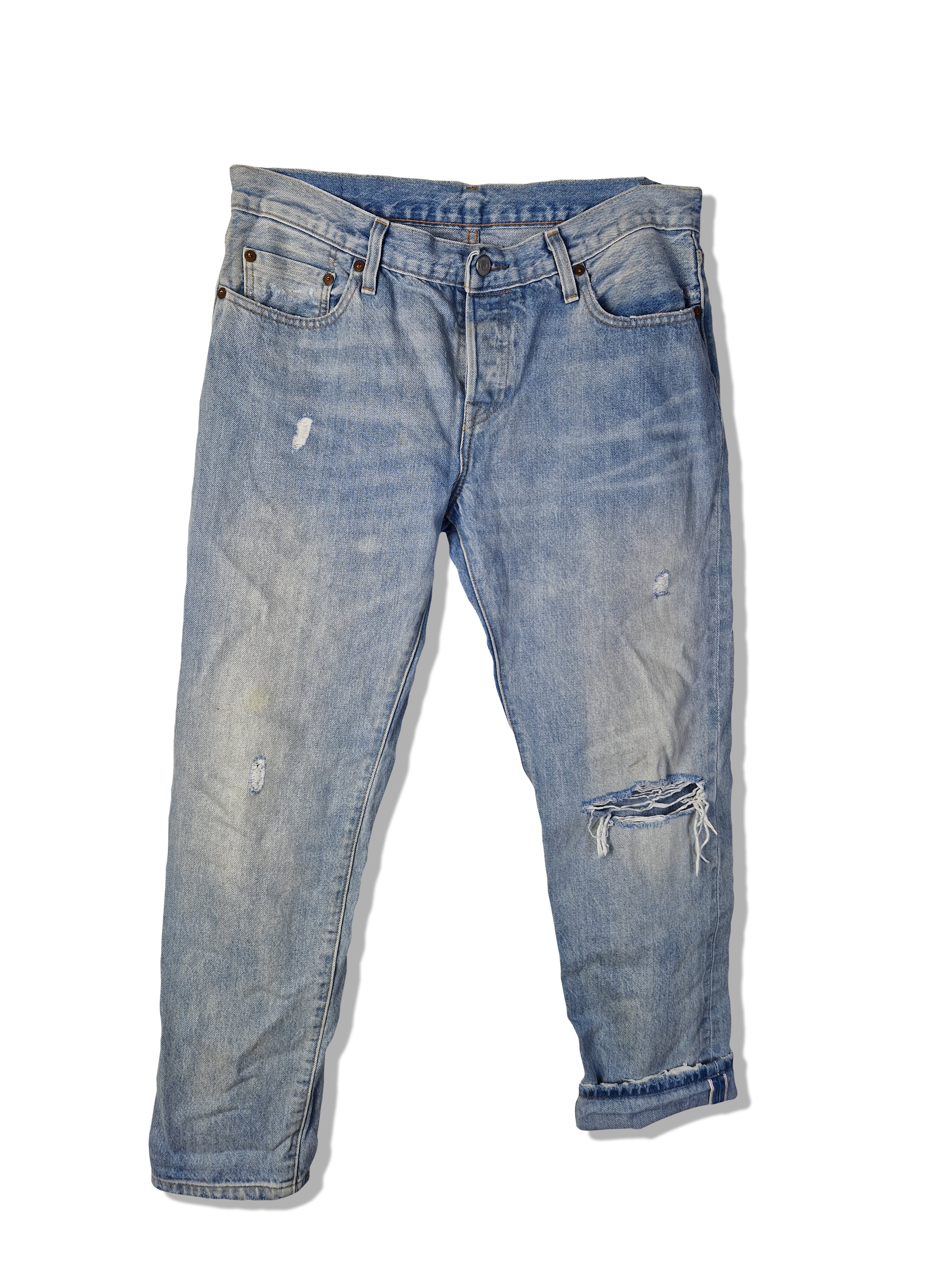 Moderne Levis Jeans 501 CT Collectors Edition Distressed Red Line Selvedge W29L32 - RareRags