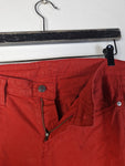 Helmut Lang Hose Skinny Made In USA Orange 29