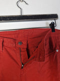 Helmut Lang Hose Skinny Made In USA Orange 29