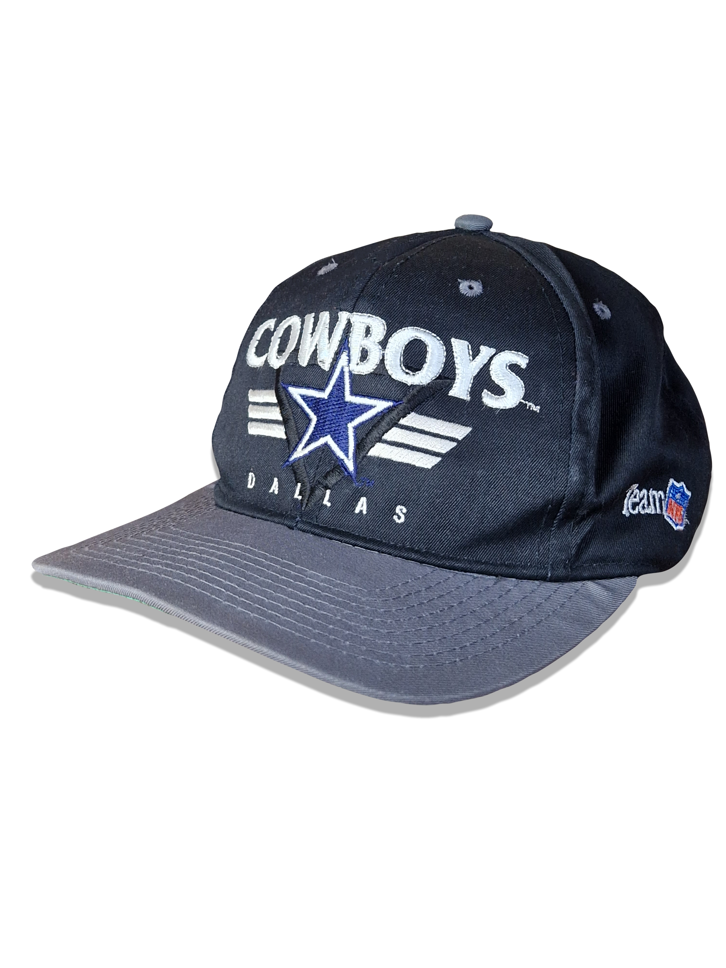 Vintage AmCap Team NFL Dallas Cowboys 1993 Schwarz Grau - RareRags