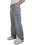 Bogner Cargohose Comfort Fit Leinen Anteil Hellblau Grau L-XL