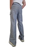 Bogner Cargohose Comfort Fit Leinen Anteil Hellblau Grau L-XL