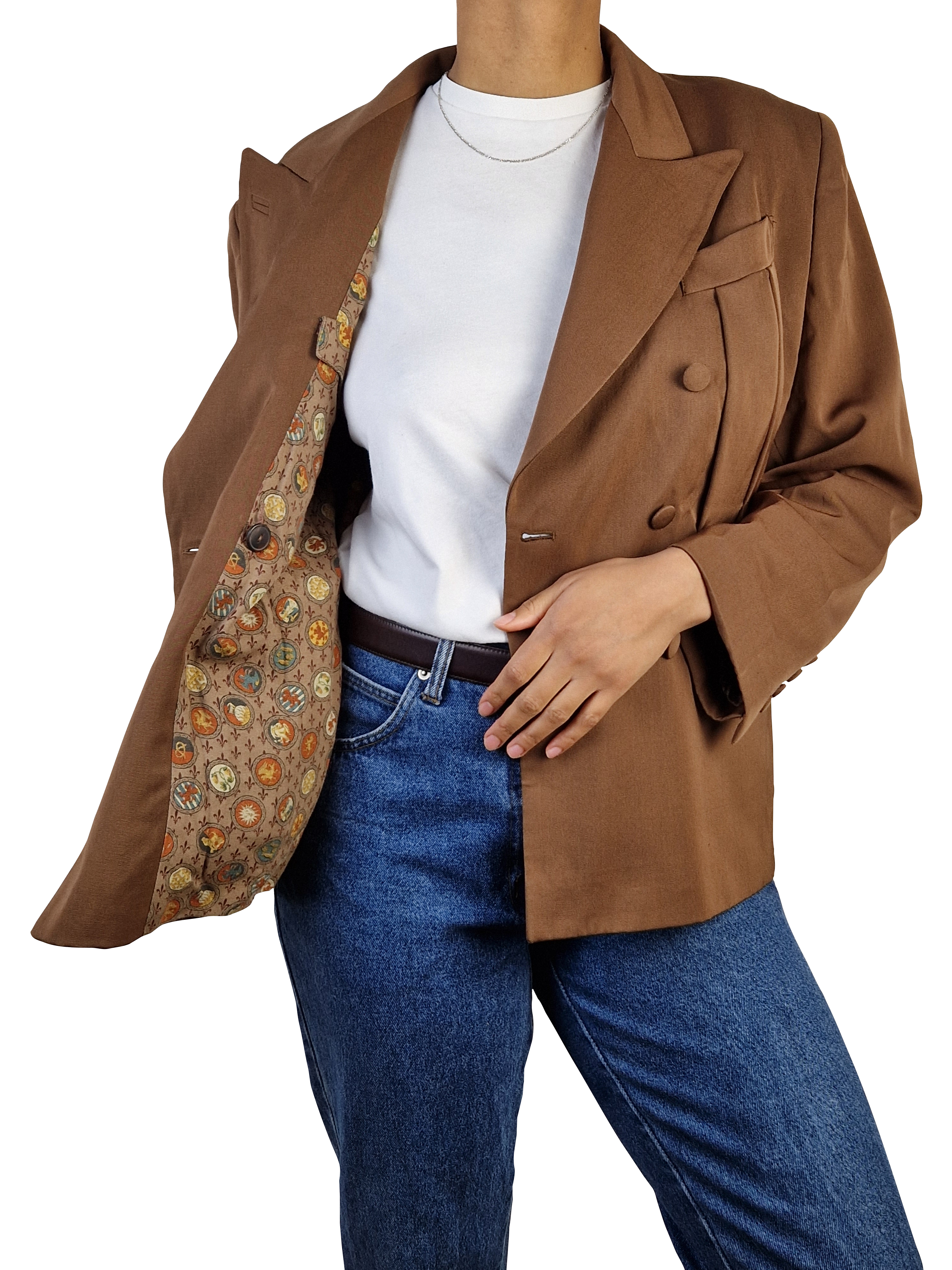 Vintage Jean Paul Gaultier Blazer Braun (44) L-XL - RareRags