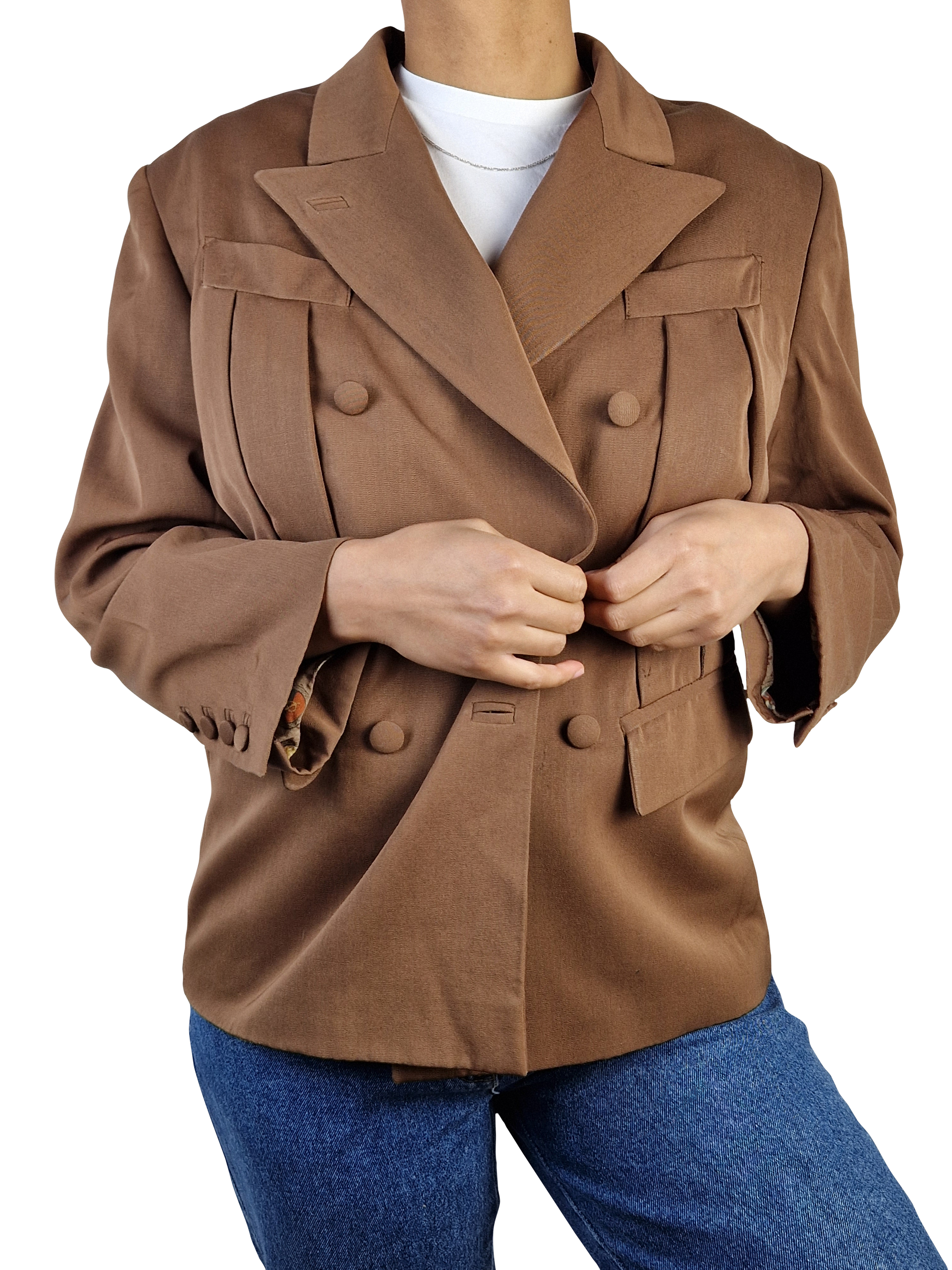 Vintage Jean Paul Gaultier Blazer Braun (44) L-XL - RareRags