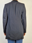 Vintage Jil Sander Blazer Schurwolle Samtiger Velourkragen  Schwarz (36) S