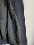 Vintage Jil Sander Blazer Schurwolle Samtiger Velourkragen  Schwarz (36) S