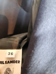 Vintage Jil Sander Blazer Schurwolle Samtiger Velourkragen  Schwarz (36) S