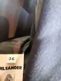 Vintage Jil Sander Blazer Schurwolle Samtiger Velourkragen  Schwarz (36) S