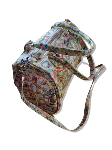 Vintage NoName Handtasche French Parfume Print