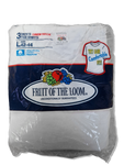 Rare! Vintage Fruit Of The Loom Shirt 1992 3erPack Deadstock Made In USA Weiß L