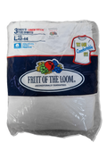 Rare! Vintage Fruit Of The Loom Shirt 1992 3erPack Deadstock Made In USA Weiß L