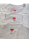 Rare! Vintage Hanes Shirts 3er Packet 1987 Deadstock Single Stitched Weiß (42/44) L