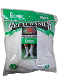 Rare! Vintage Fruit Of The Loom Crew Socks 6er Pack 1997 Deadstock Made In USA Weiß
