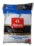Rare! Vintage Hanes Crew Socks Extra Thick 1993 6erPack Deadstock Made In USA Weiß