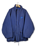 Vintage Nike Winterjacke Parka Mit Hüftzug Blau XL