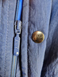 Vintage Nike Winterjacke Parka Mit Hüftzug Blau XL