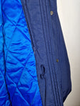 Vintage Nike Winterjacke Parka Mit Hüftzug Blau XL