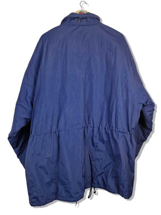 Vintage Nike Winterjacke Parka Mit Hüftzug Blau XL